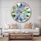 Designart Pastel Floral Composition II Wall Clock